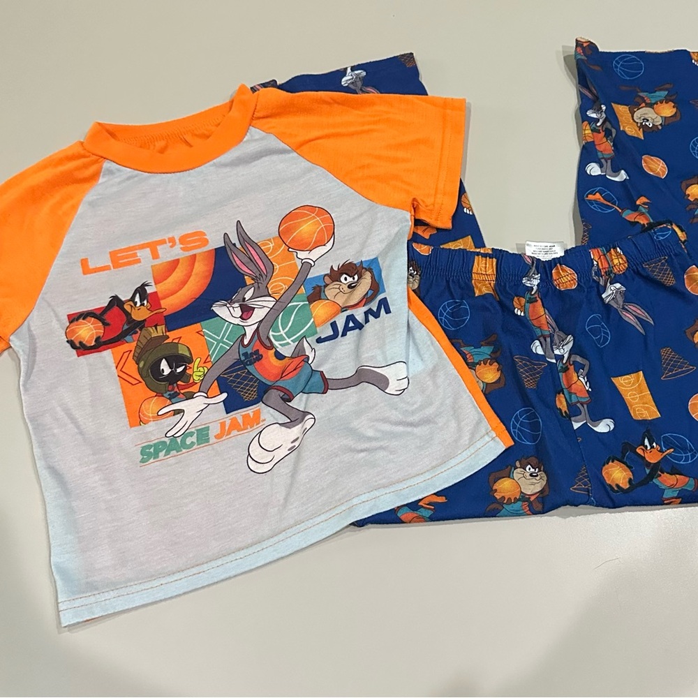 Space Jam Kids Pajama Set Size 6